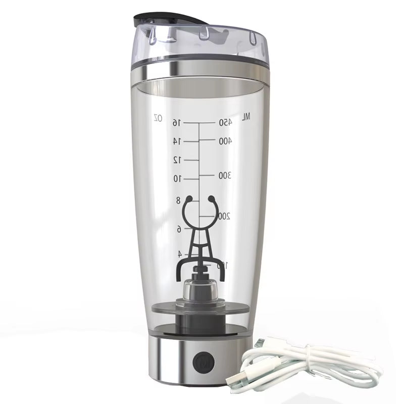 Madou Wholesale 450Ml Electric Self-Stirring Cup Portable Fruit Juicer & Protein for Shaker Bottle with Direct Drinking Flow