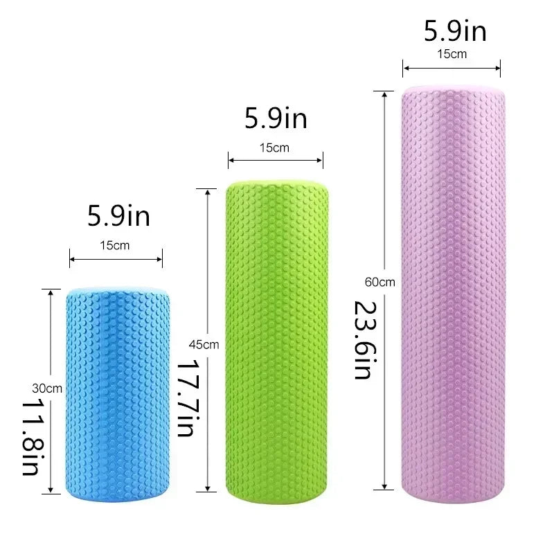 Yoga Foam Roller High-Density EVA Muscle Roller Column Self Massage Tool for Pilates Yoga Fitness Gym Equipment 30/45CM