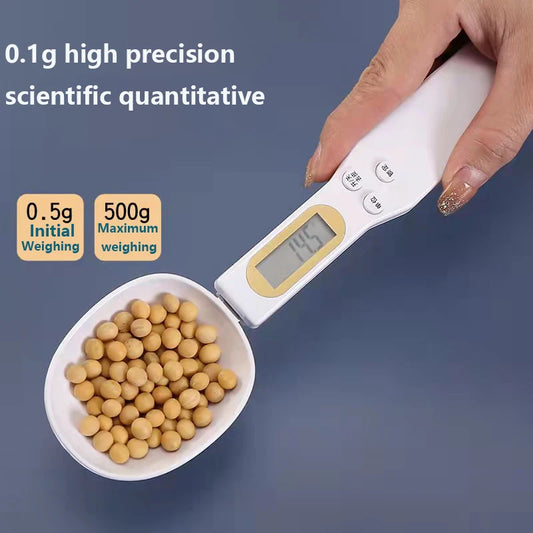 LCD Digital Kitchen Scale Electronic Cooking Food Weight Measuring Spoon 500G 0.1G Coffee Tea Sugar Spoon Scale Kitchen Tool